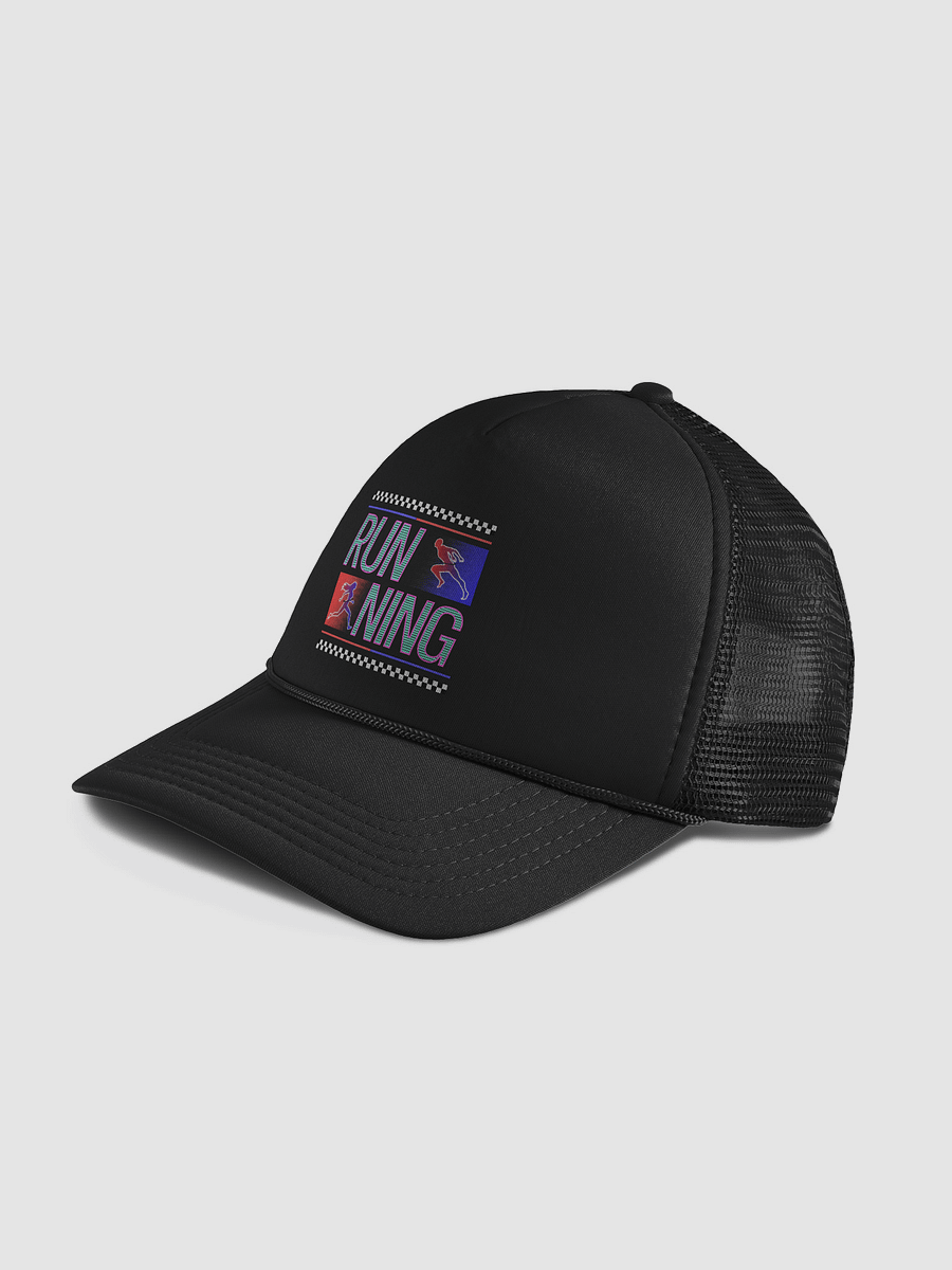 Running Stripes Retro Vibes Foam Trucker Hat product image (2)