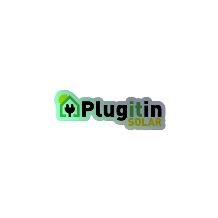 Plug It In Solar High-Quality Holographic Sticker Sheet product image (2)