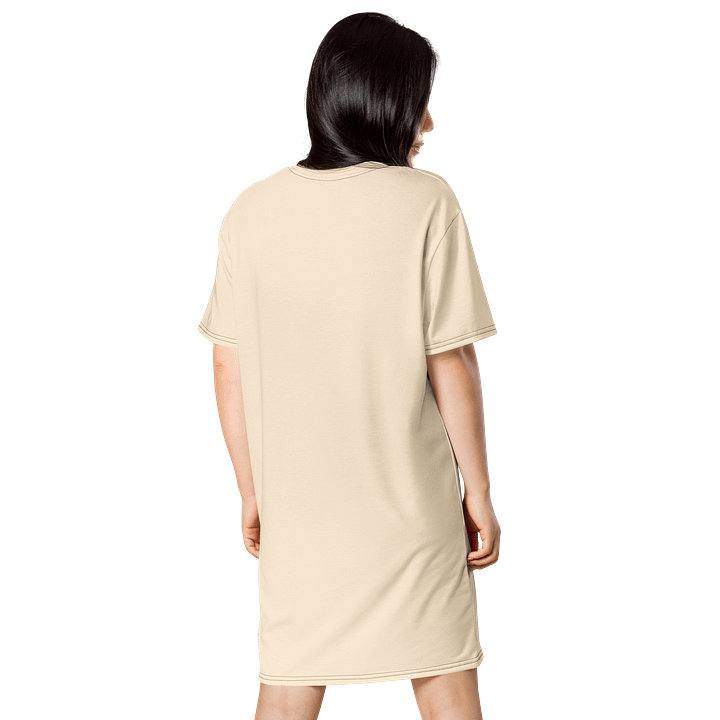 Papaya Whip Oversized T-Shirt Dress | Stretchy Fabric | Casual or Formal Style | Sizes 2XS-6XL | Exclusive Design product image (2)
