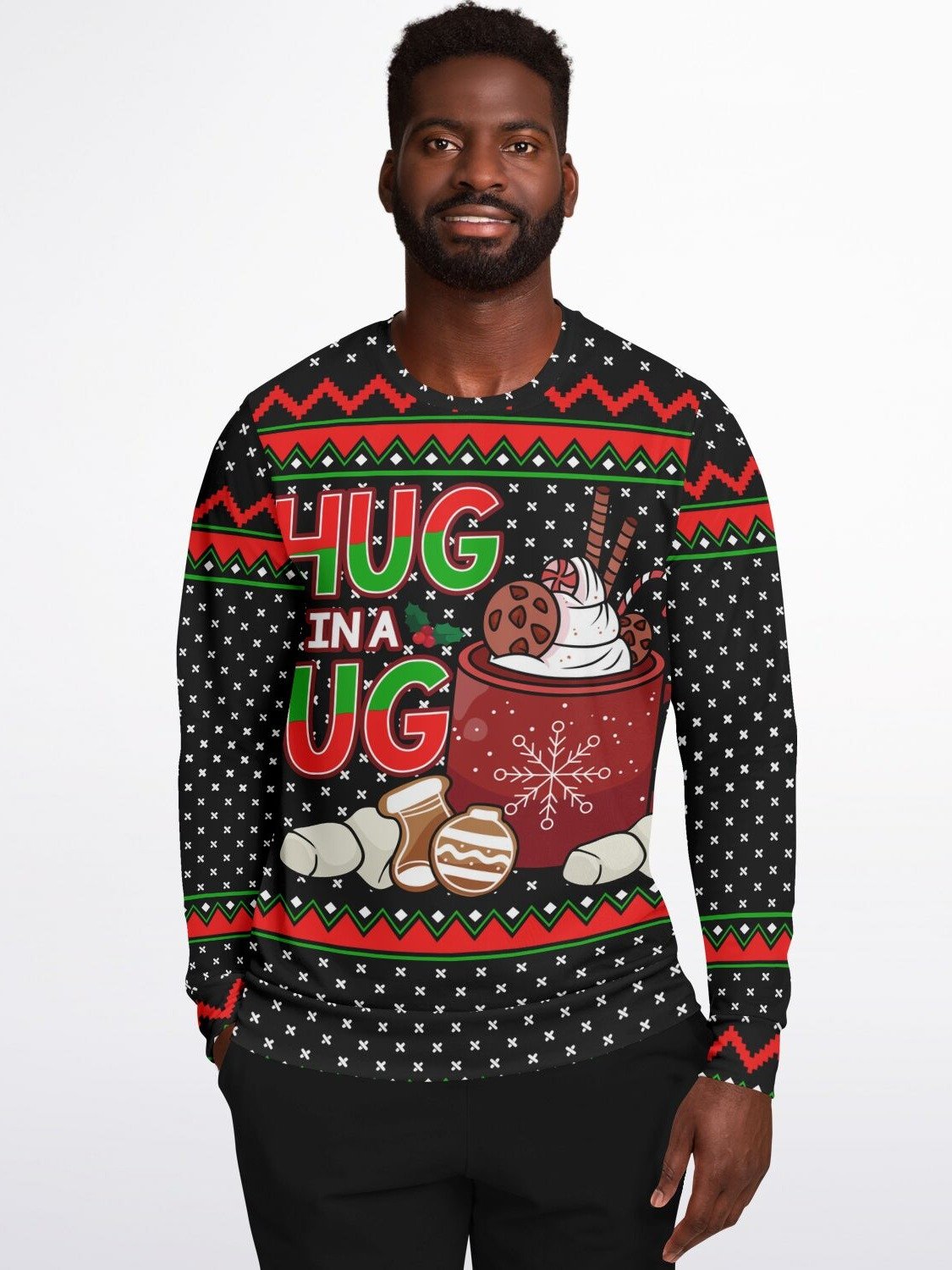 "Hug in a Mug" Christmas Sweatshirt | Cozy Hot Cocoa Holiday Sweater | Warm & Festive Winter Outfit product image (7)