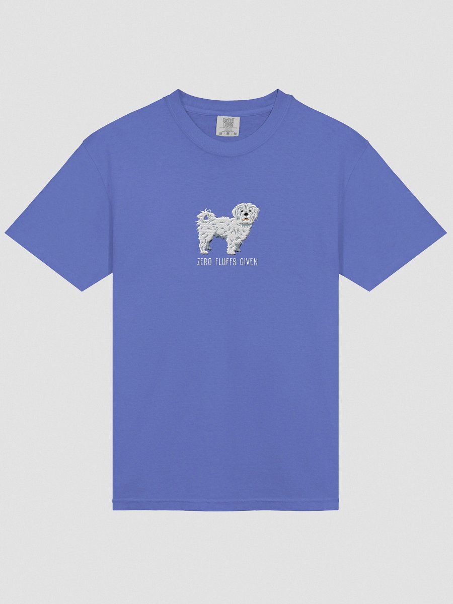 Zero Fluffs Given T-Shirt(Embroidered) of a Maltese product image (43)