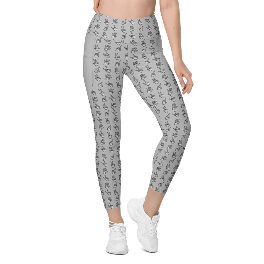 Bone Zone grey pattern pocket leggings product image (3)