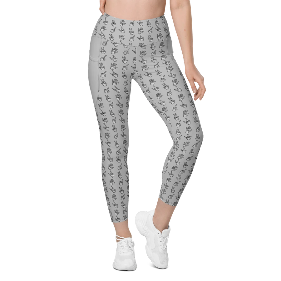 Bone Zone grey pattern pocket leggings product image (3)