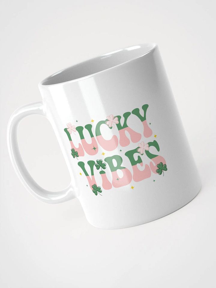 Lucky Vibes White Glossy Mug product image (2)