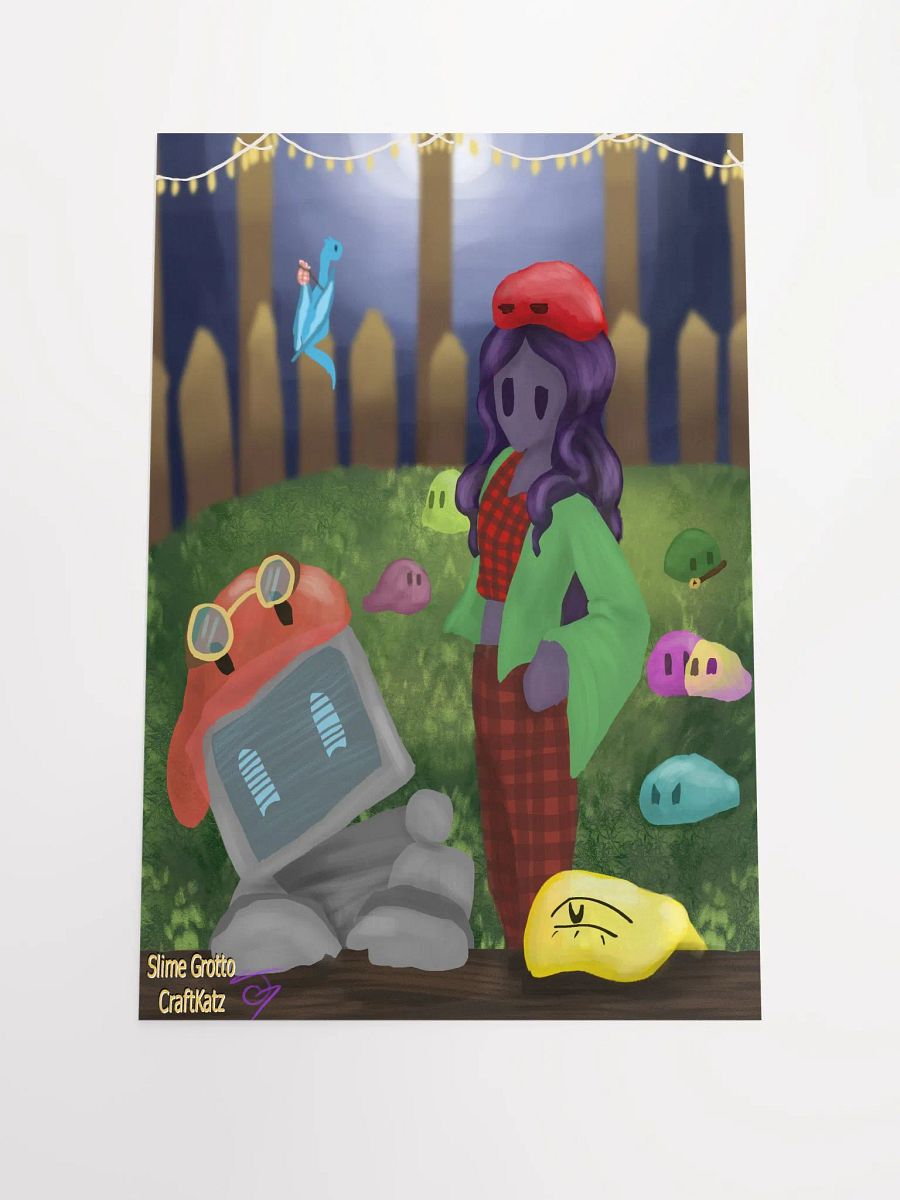 Slime Grotto Paper Poster product image (1)