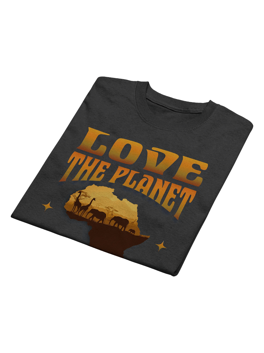 Love The Planet, Love Africa, African Wildlife Sunset T-Shirt product image (48)