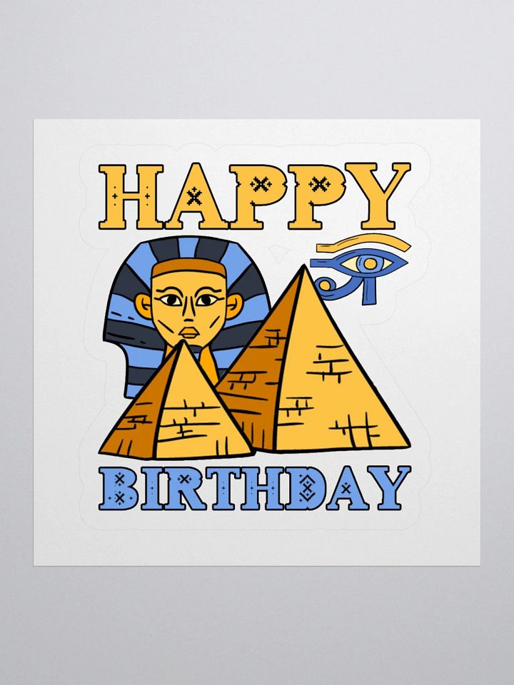 Happy Birthday (Egypt Pyramids) Sticker product image (1)