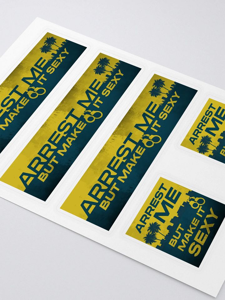 Sexy Arrest Kiss Cut Sticker Sheet product image (2)