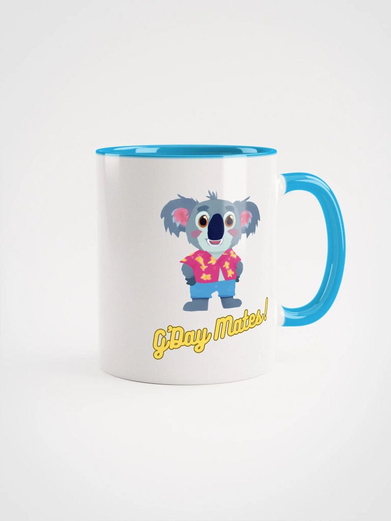 Koala Calm White Ceramic Coffee Mug - 11 oz