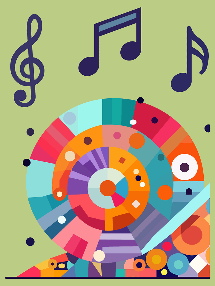 Free Geometric Snail PNG Art - Transparent Background, Whimsical Low Poly Illustration product image (2)