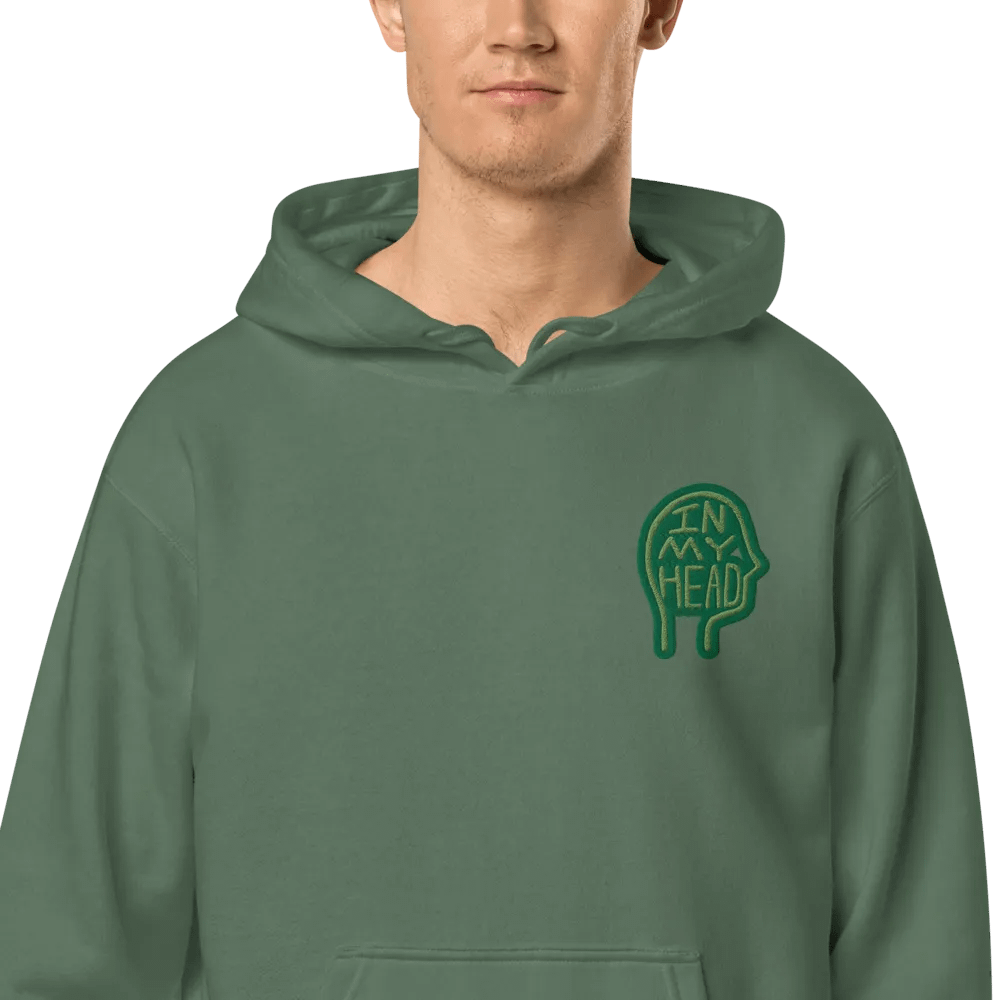 In My Head (L.C. moss) embroidered pigment hoodie product image (12)