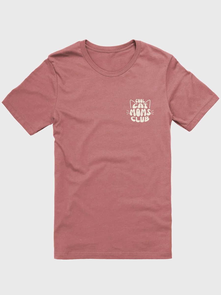 Cool Cat Moms Club 2 Unisex Tee (Left Chest and Back Prints) product image (3)