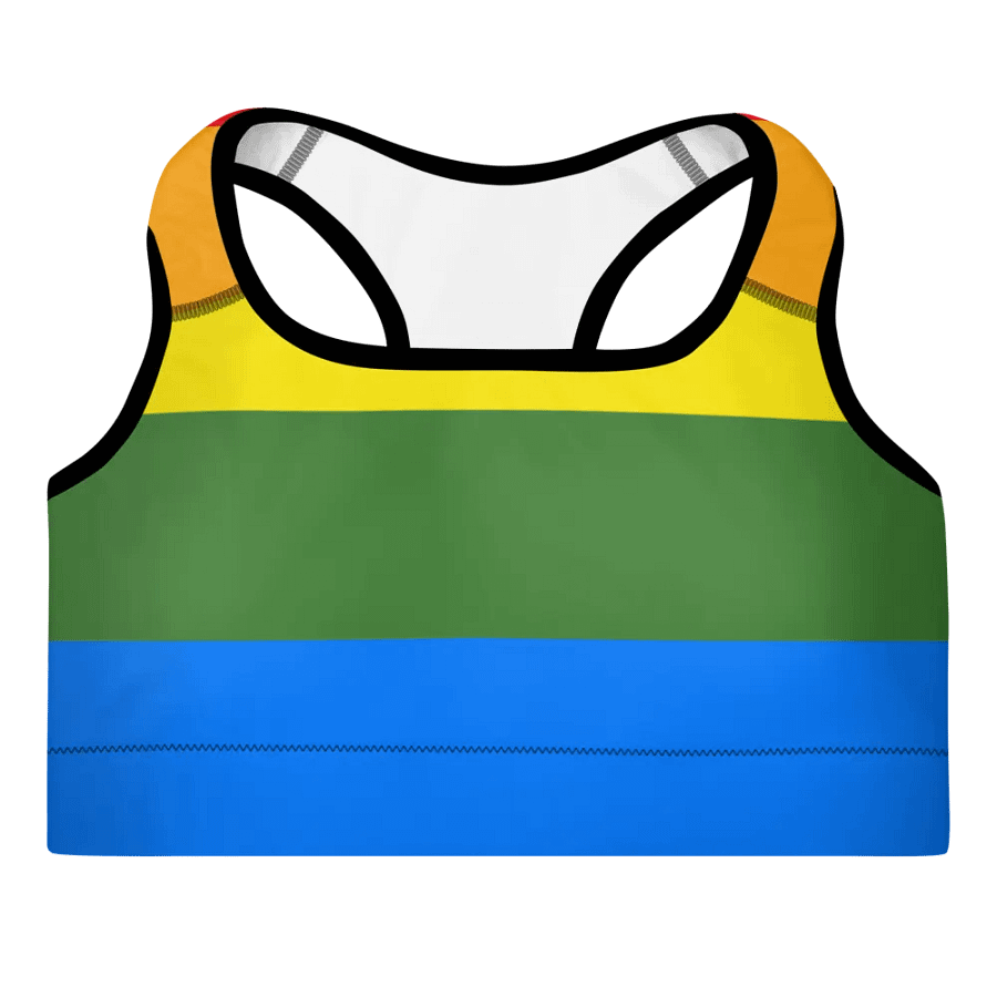 Rainbow Burst Padded Sports Bra product image (10)