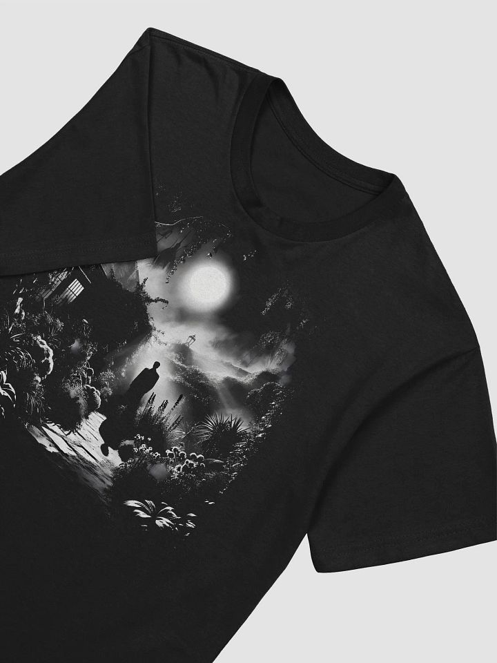 Moonlit Garden: Noir Solitude (Front Print Mens Tee) product image (2)