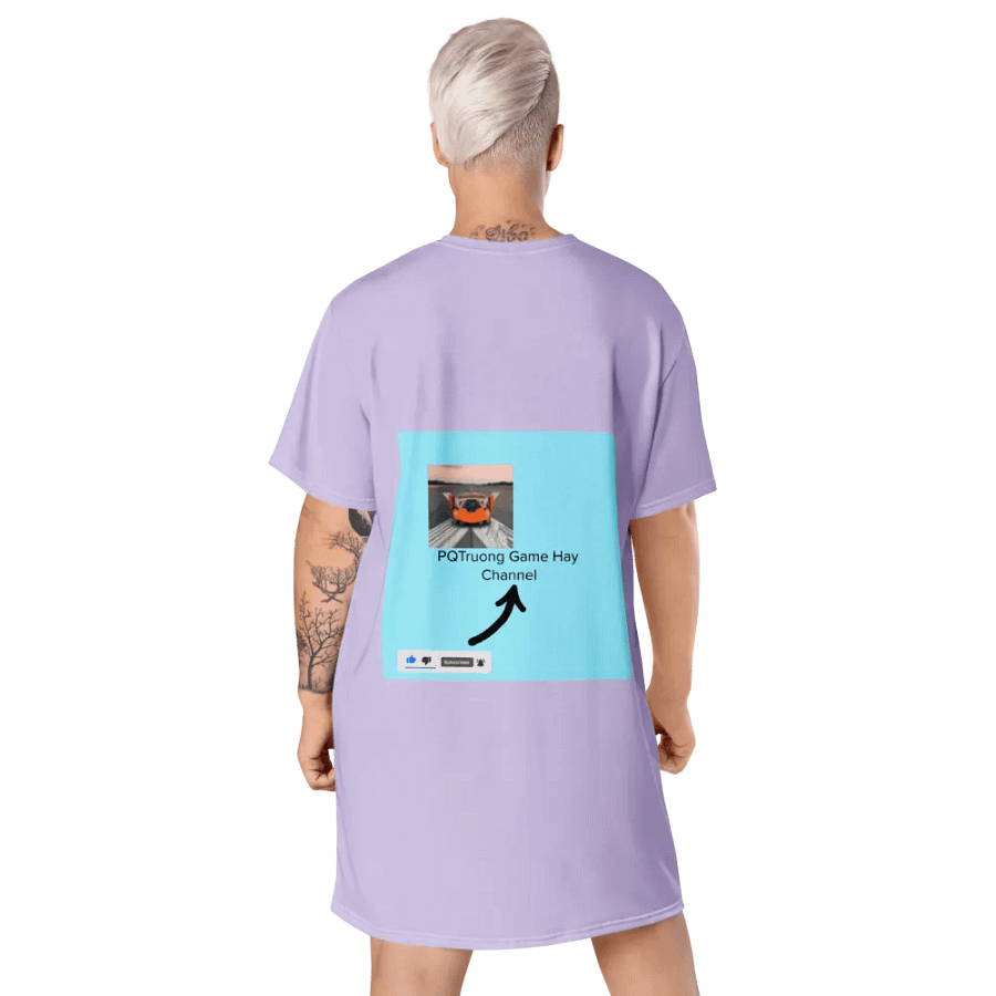 Váy thun in toàn thân/Full body printed T-shirt dress product image (8)