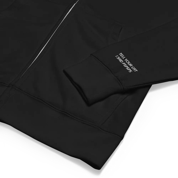 Tell Your Cat Embroidered Zip Up Hoodie product image (2)