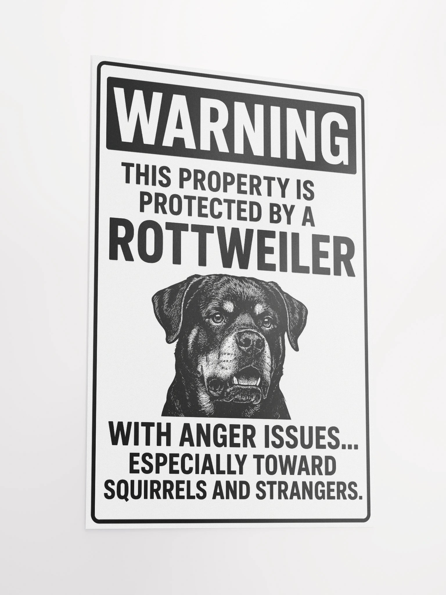 Rottweiler with anger issues Poster product image (5)
