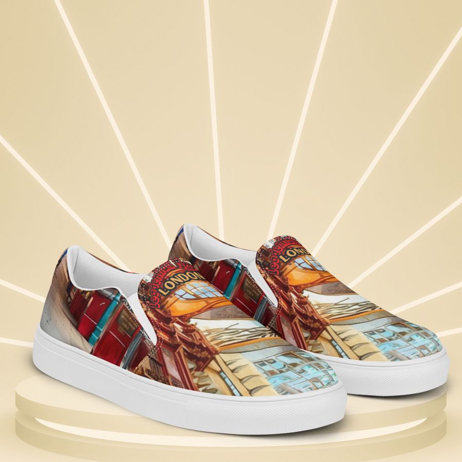 Leadenhall Market London All Over Print Slip On Shoes product image (12)