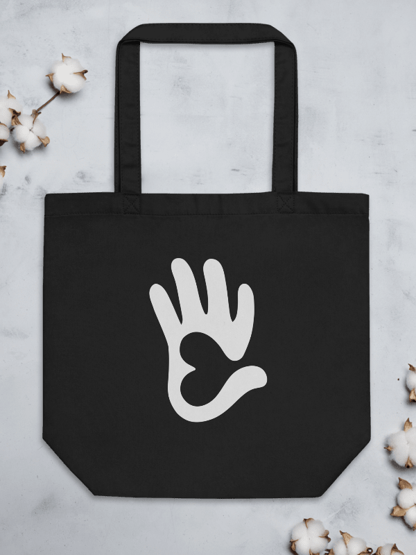 Organic Cotton Tote Bag, Handful of Love product image (3)