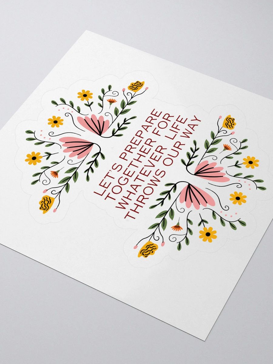 Let's Prepare Together Floral Stickers product image (7)