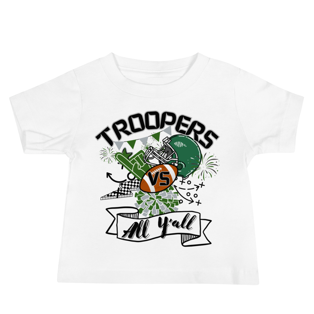 All Y'all VS Troopers Baby Tee product image (2)