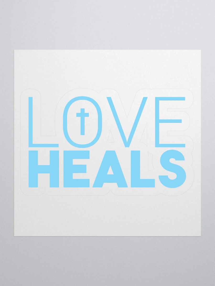 LOVE HEALS - Kiss Cut Stickers (blue) product image (1)
