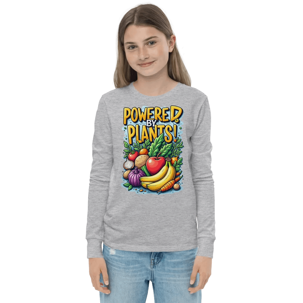 Powered By Plants Youth Long Sleeve Tee product image (4)