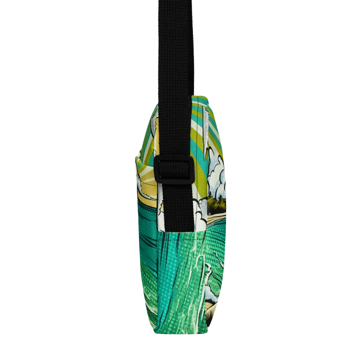All-Over Print Utility Crossbody Bag | AI Design Zanzibar beach product image (2)