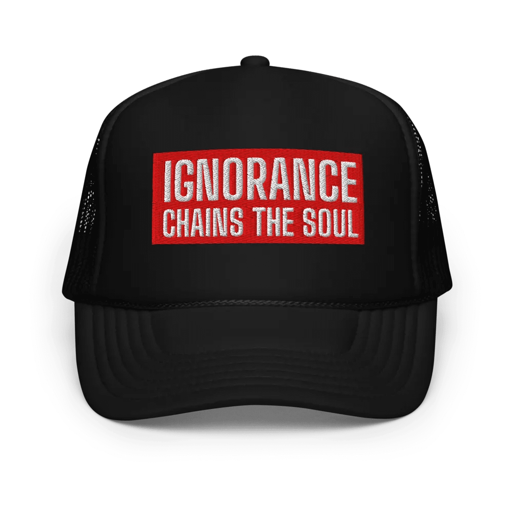 Soul Chains Foam Trucker Hat | IGNORANCE CHAINS THE SOUL product image (2)