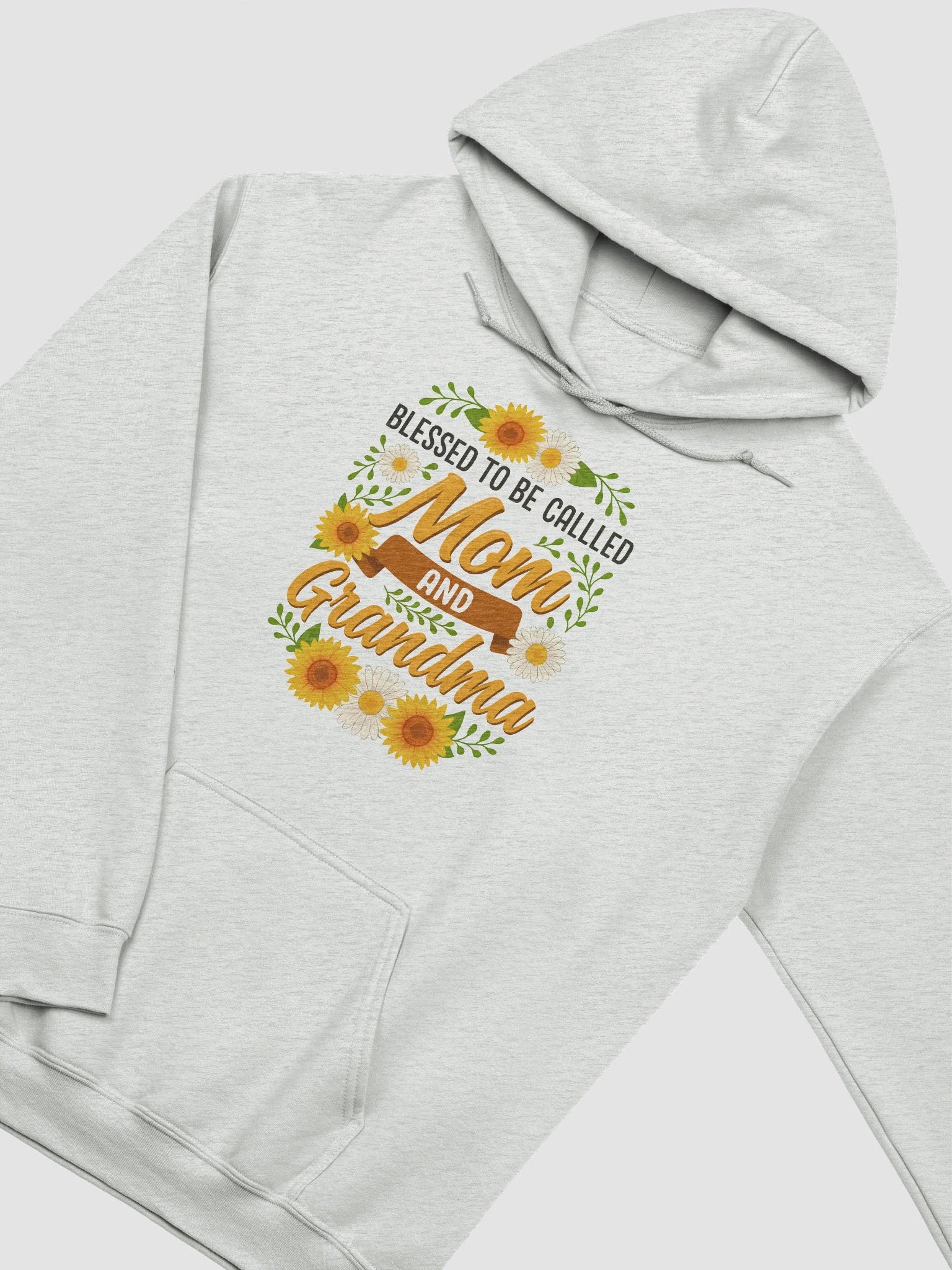 Blessed to Be Called Mom and Grandma – Floral Sunflower T-Shirt product image (2)