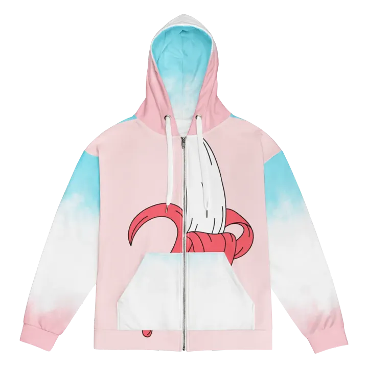 BONI FAAS Dripping Banana Dreams Unisex Zip Hoodie product image (1)