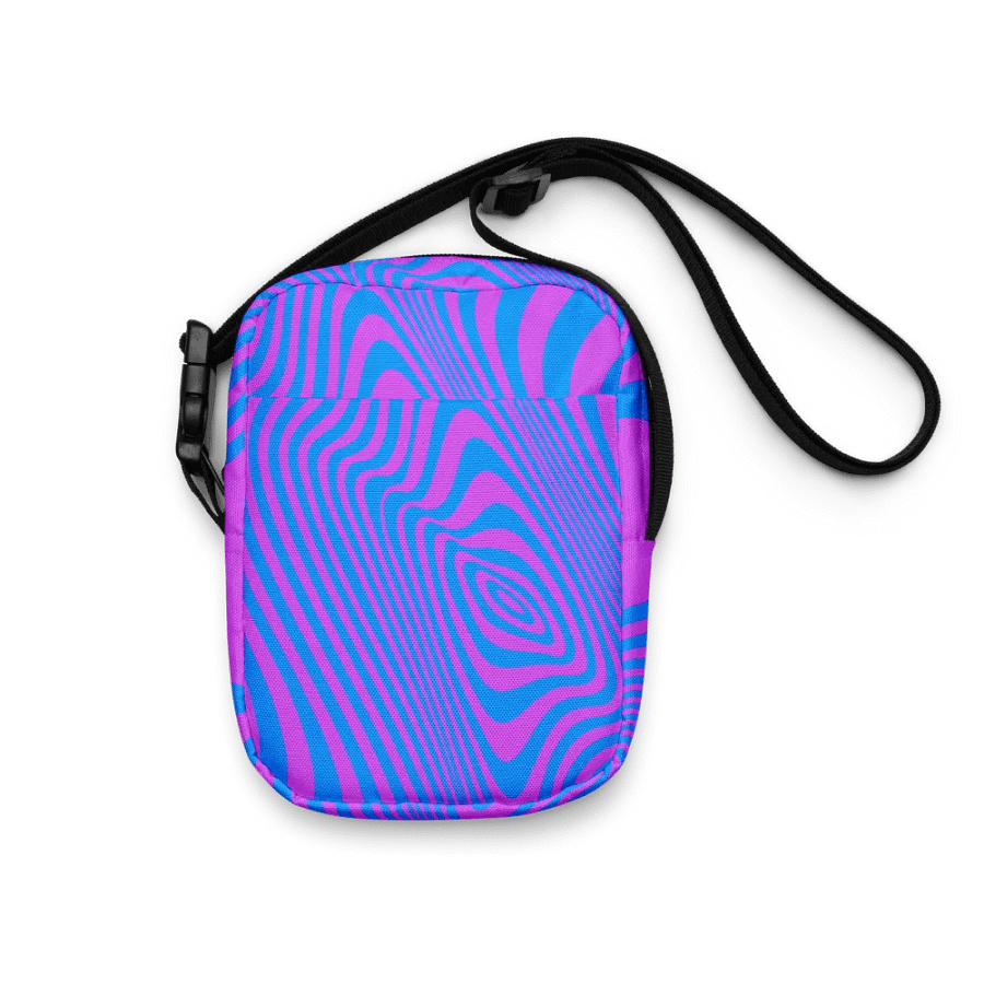 Psychedelic Wave All-Over Crossbody Bag students moms art lovers product image (7)
