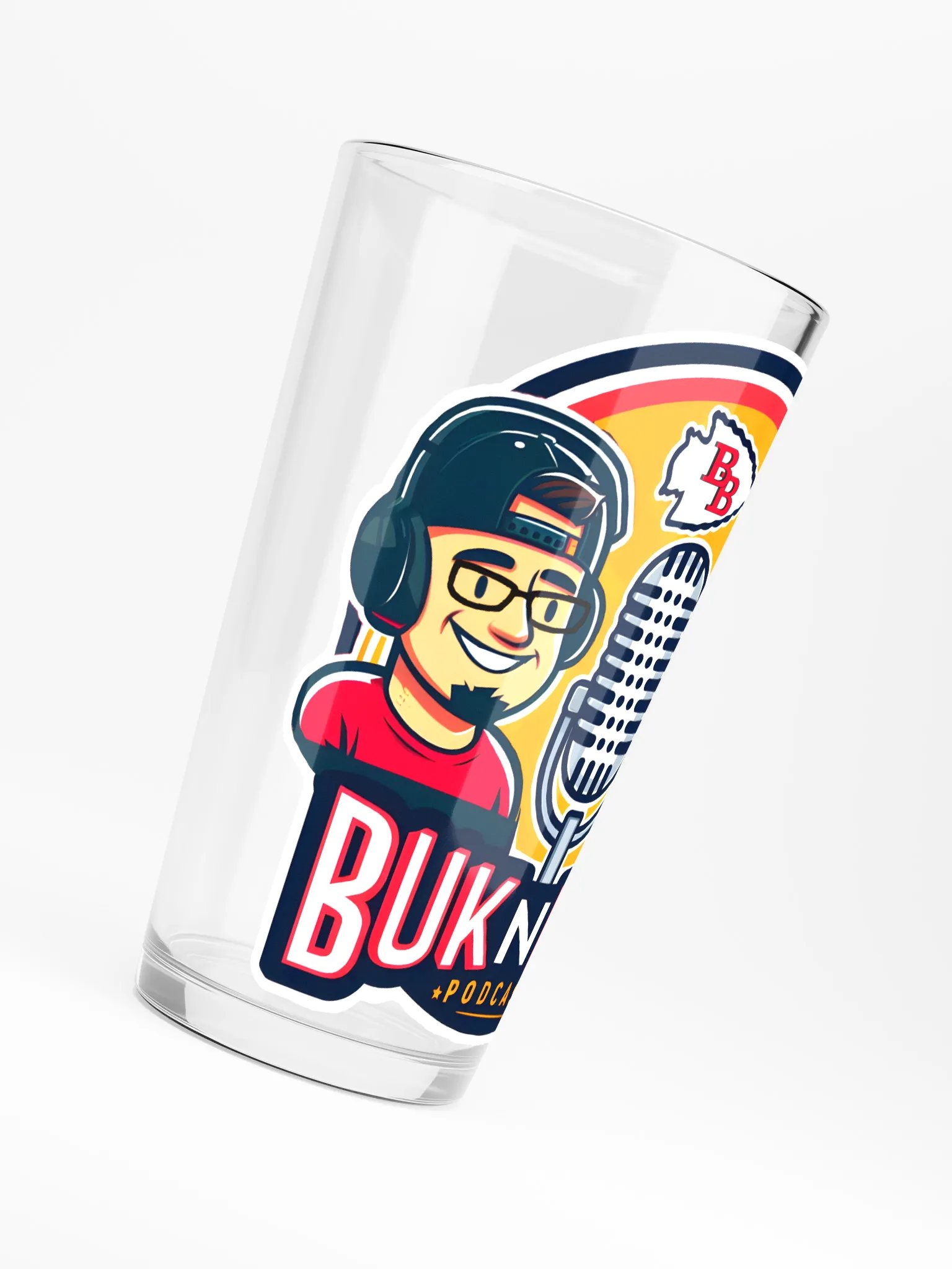 Podcast Party Shaker Pint Glass product image (6)