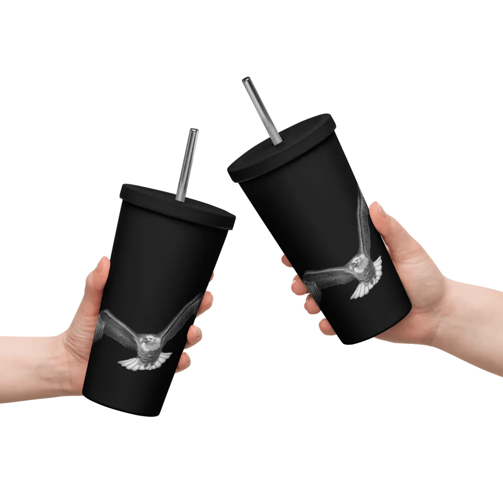 Eagle Drawing Straw Cup product image (14)