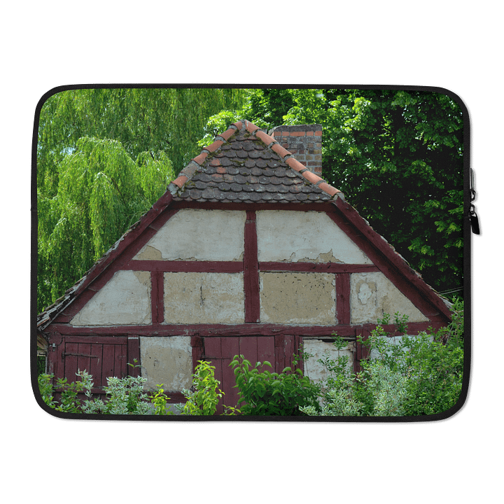 Laptoptasche - Lehmhütte versinkt im romantischen Bauerngarten product image (2)