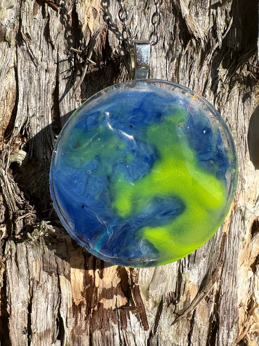 Holographic & Glow in the Dark Earth Necklace product image (3)