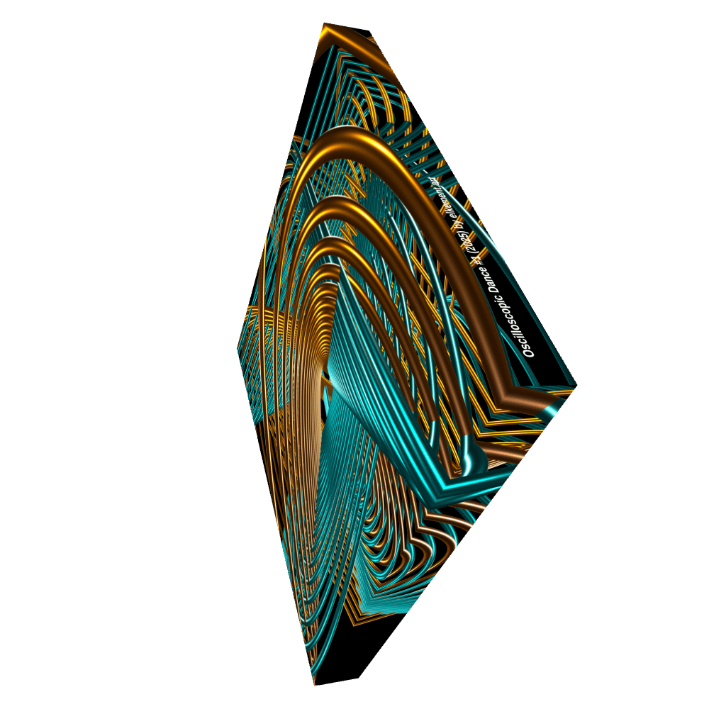 Oscilloscopic Dance #1 - Lissajous Figures Code Art Canvas Print product image (4)