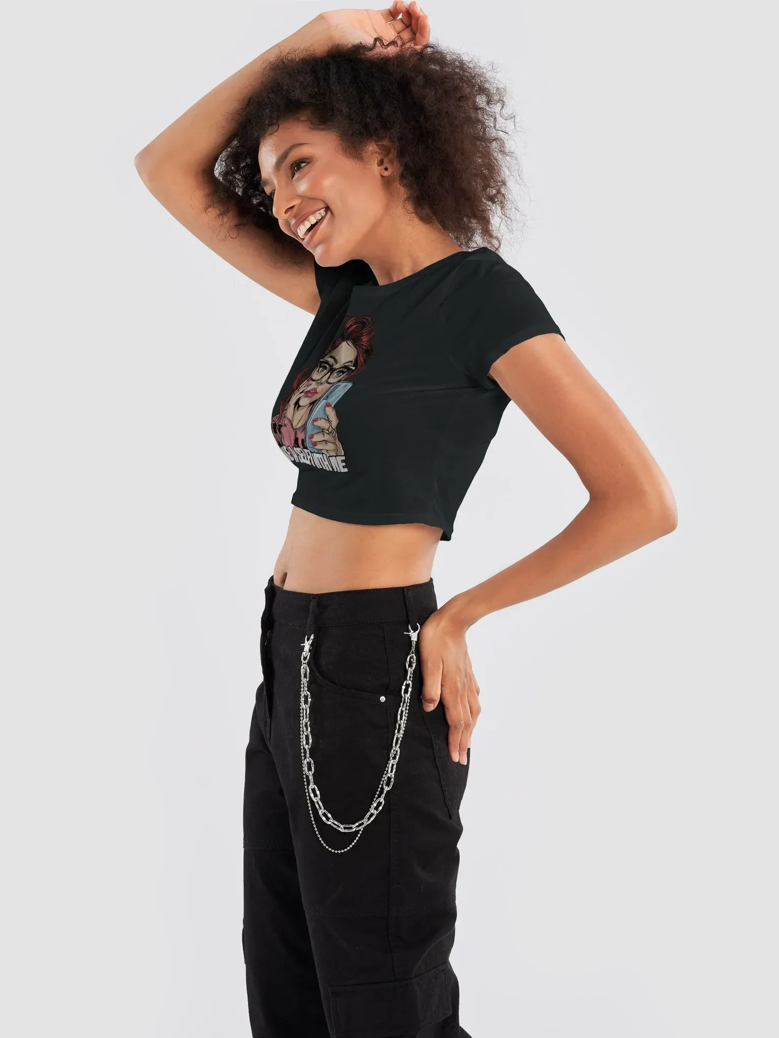 Glam Selfie Queen Crop Tee product image (29)