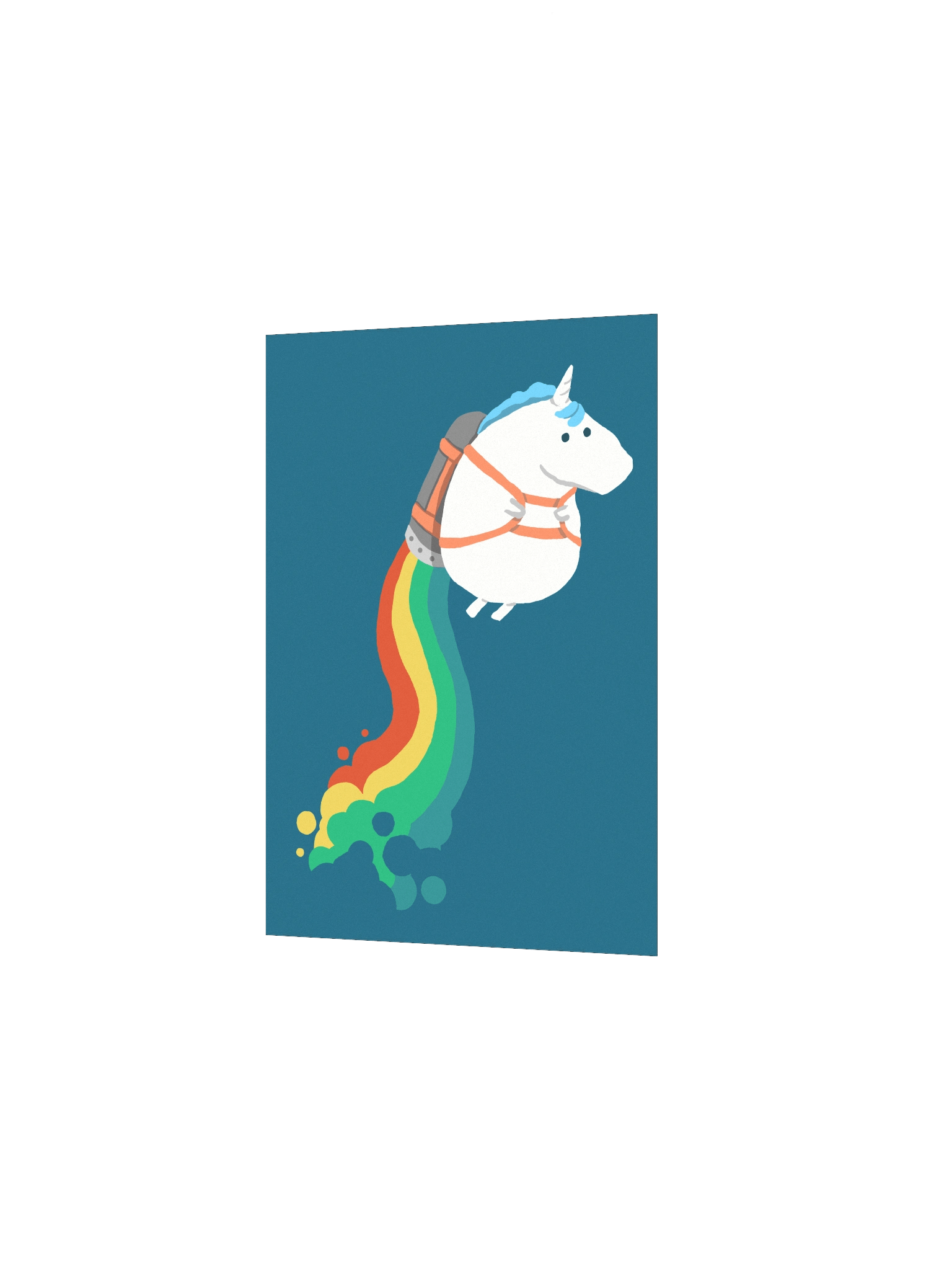 Flying unicorn art print product image (11)