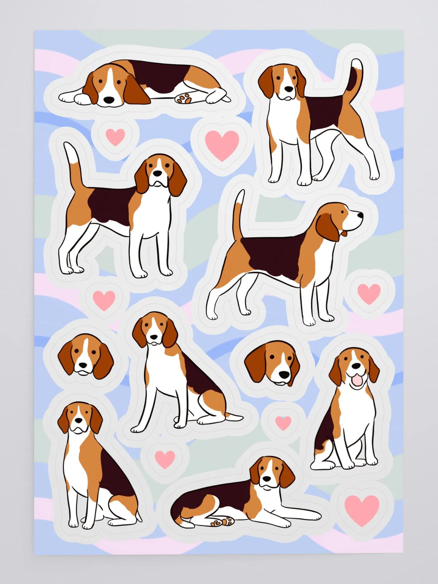 Beagle Bonanza Kiss Cut Sticker Sheet product image (4)
