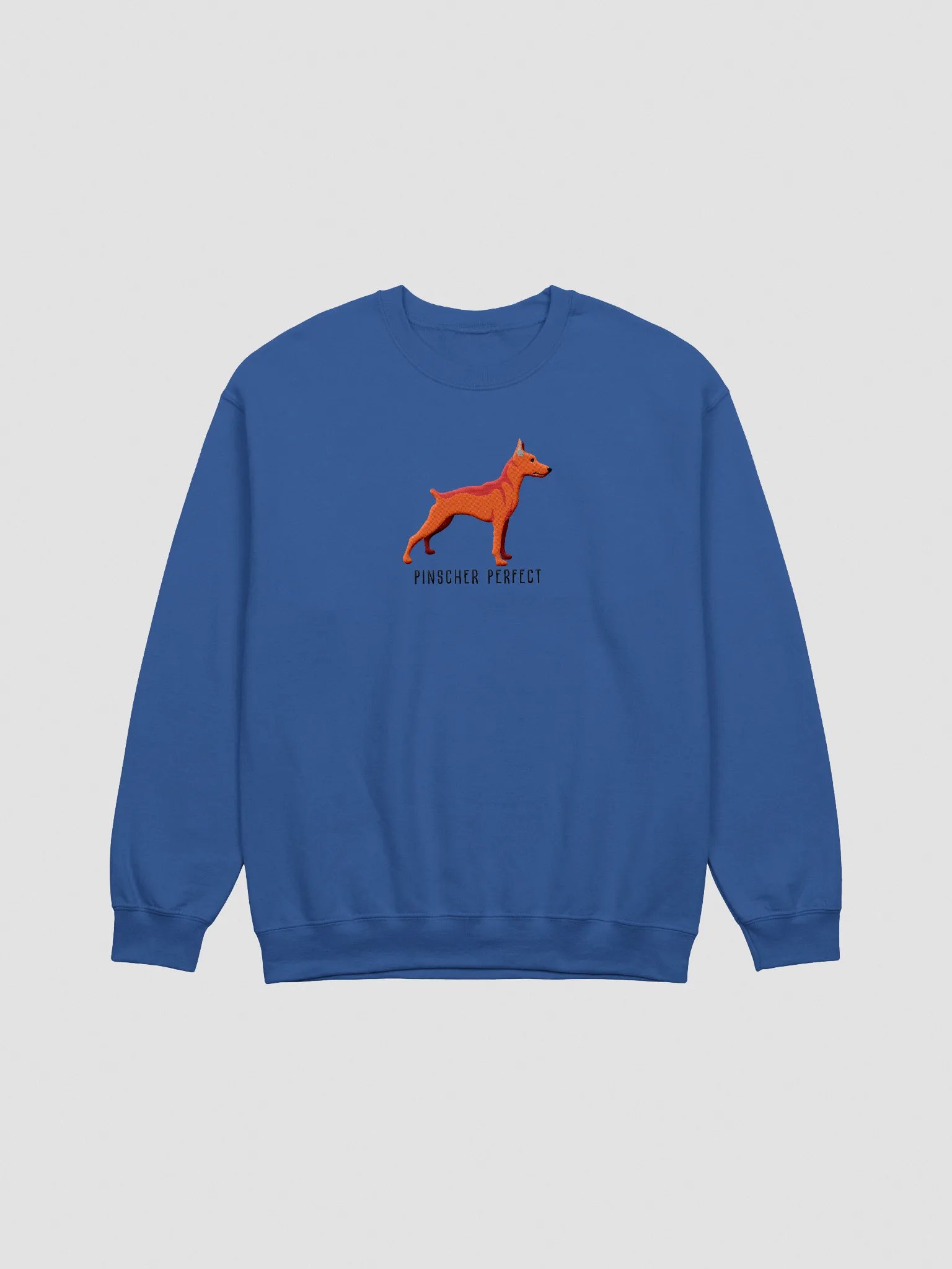 Pinscher Perfect Sweatshirt (Embroidered) of a Mini Pinscher(Red) product image (3)