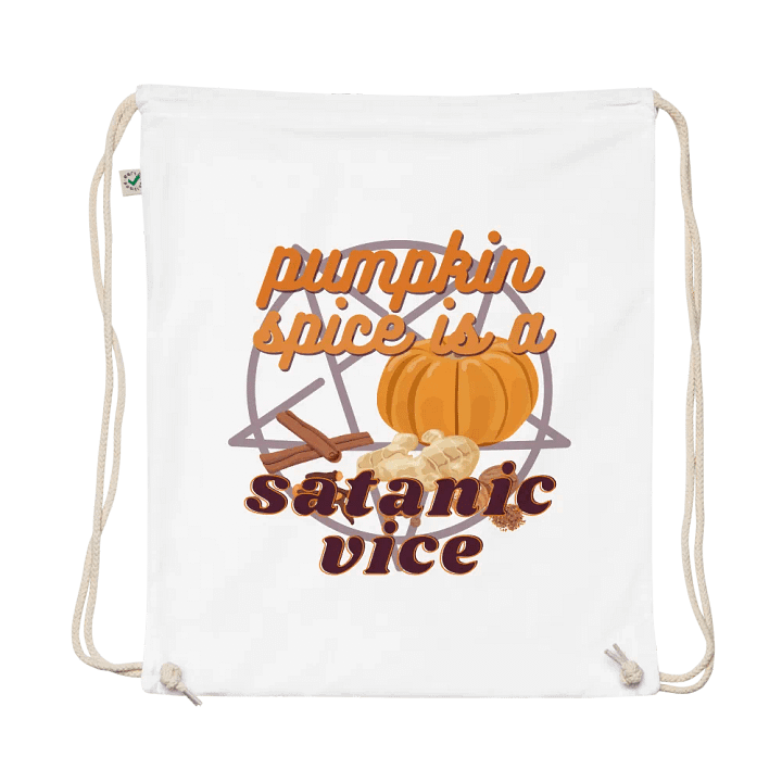 Drawstring Bag: Pumpkin Spice Satanic Vice product image (1)