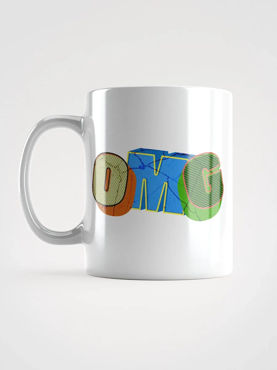 OMG Typography White Glossy Mug product image (1)