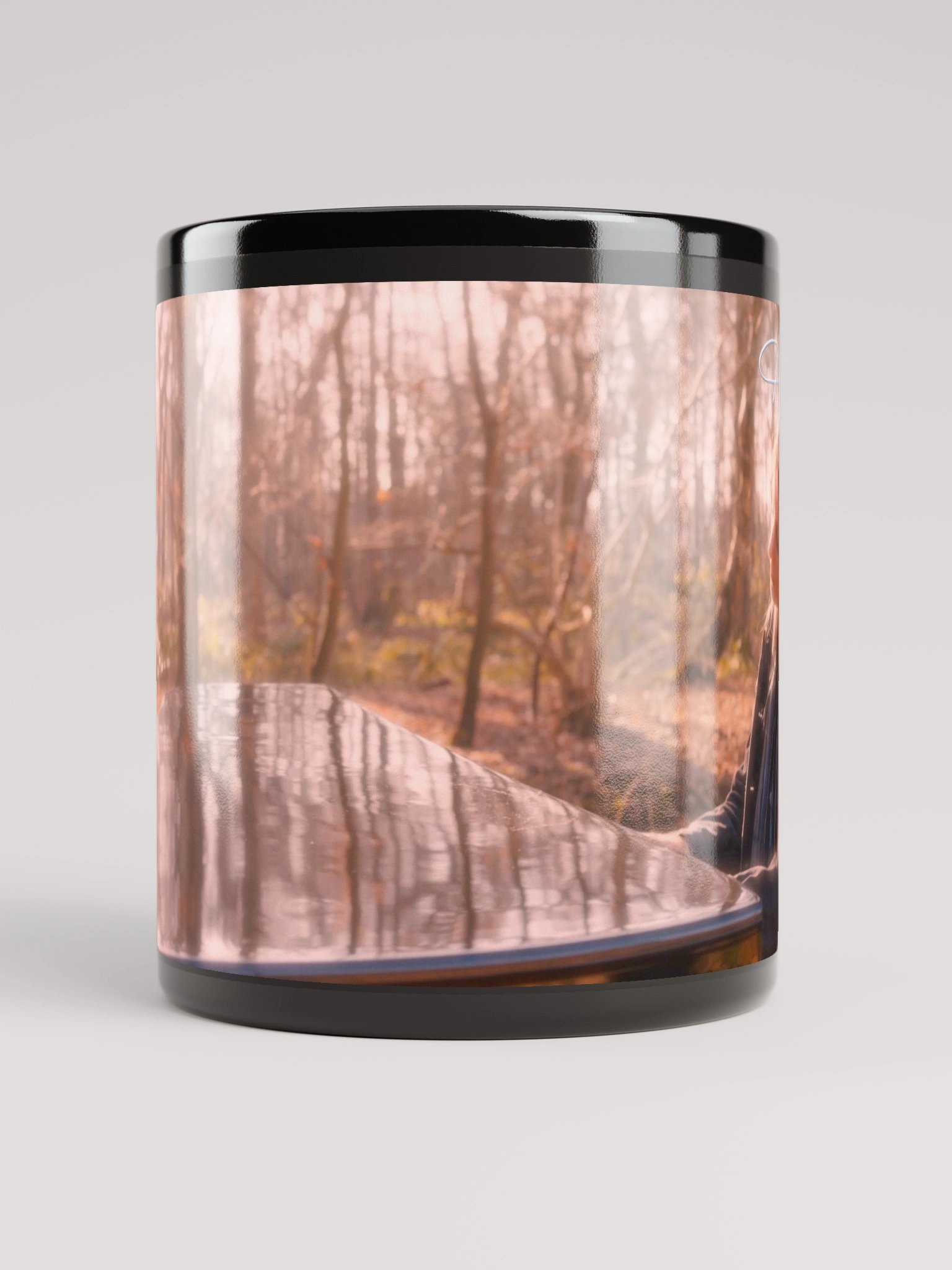 Helen Clarke Black Glossy Mug product image (10)