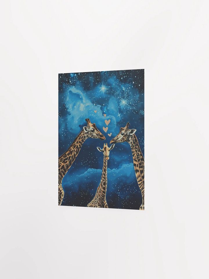 Cosmic Giraffe Affection Poster product image (3)