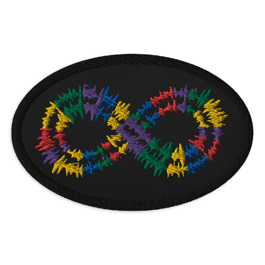 Rainbow Soundwave Infinity Patch (Oval) product image (1)