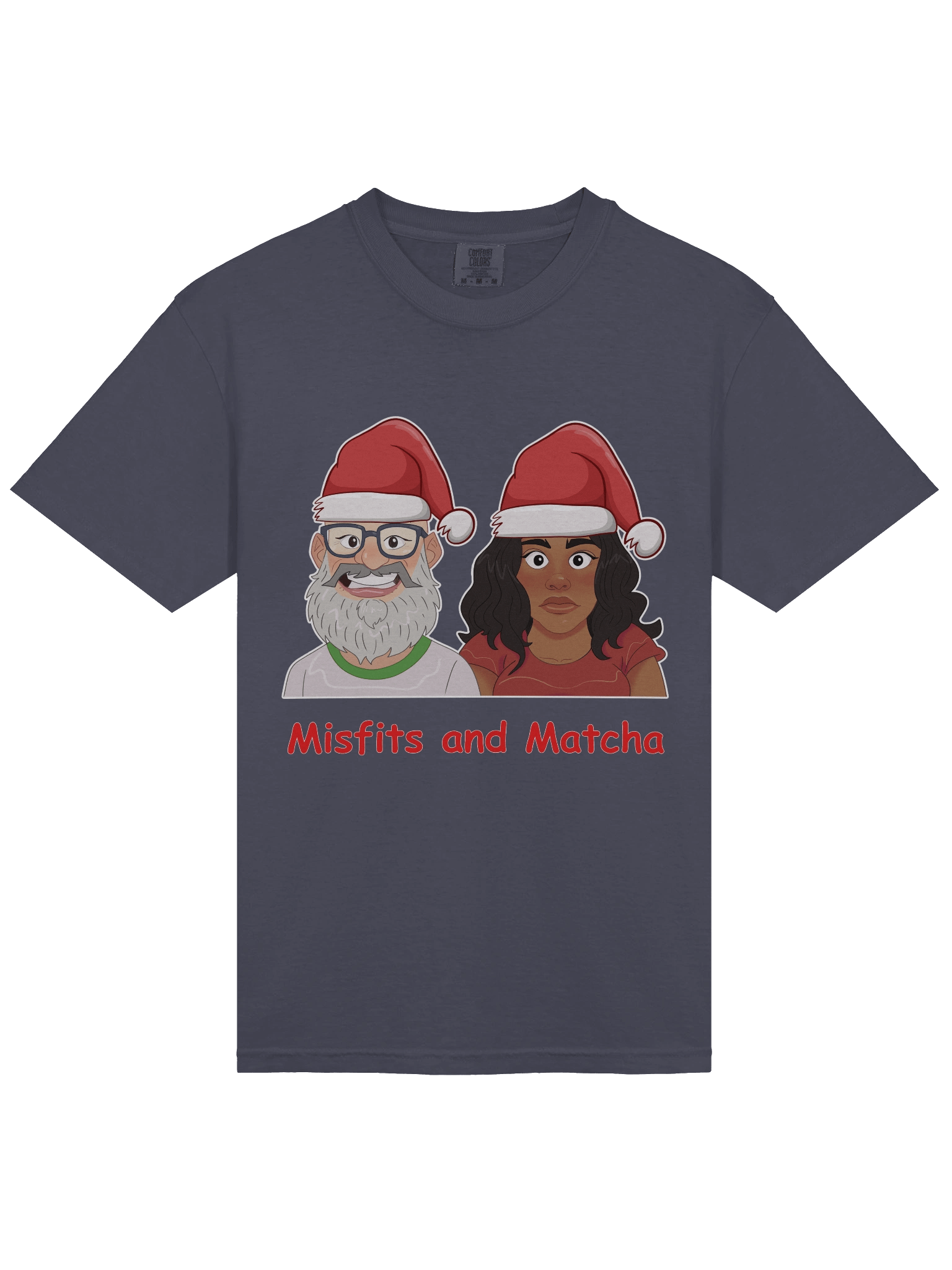 Misfits and Matcha Santa Hats Graphic Tee product image (13)