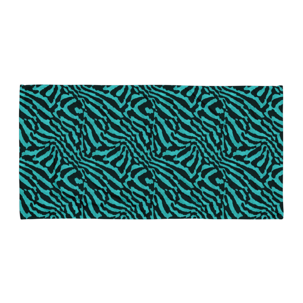Teal Zebra Towel product image (1)
