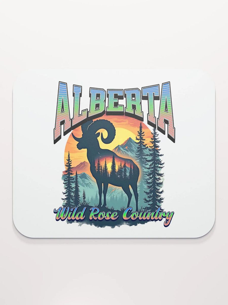Alberta Wild Rose Country Rocky Mountain Bighorn Sheep Wilderness Mouse Pad product image (1)