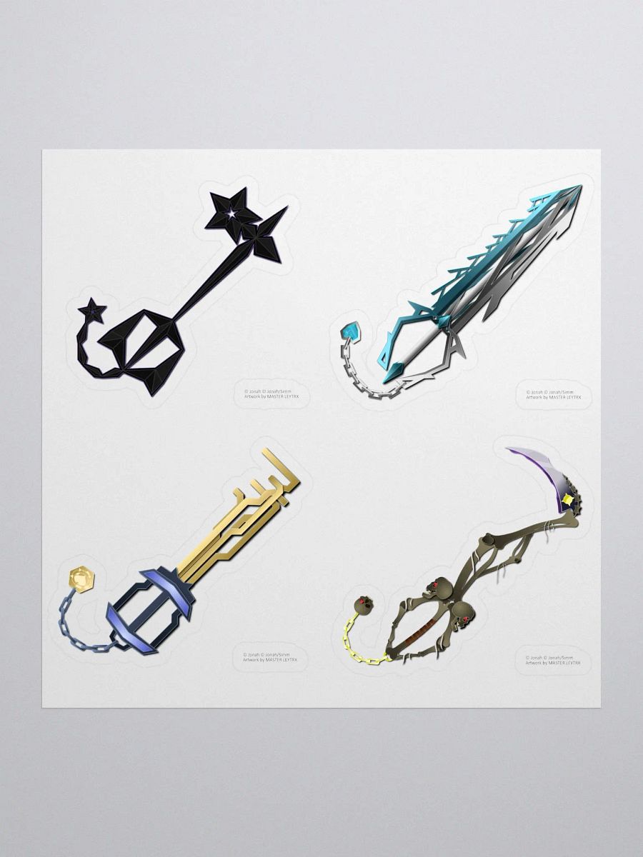 Custom Keyblade Sticker Sheet 6 product image (1)